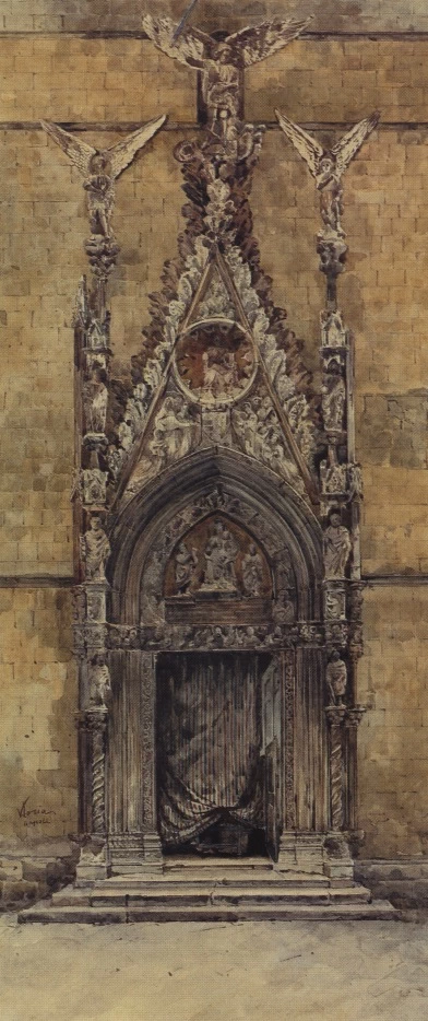 Portale della cappella Pappagoda - Napoli, attribuito